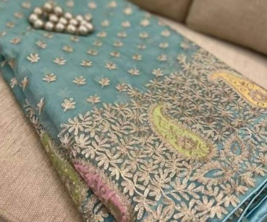 Reshma - Luxurious Kashmiri Work Sari