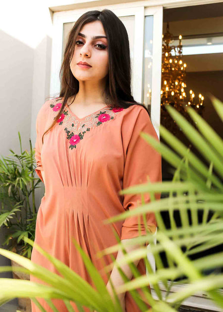 Peach Kaftan 017