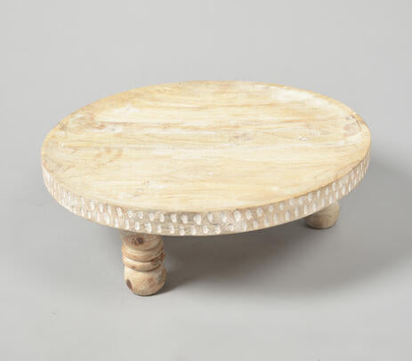 Wooden Cake Stand Distressed-Finish