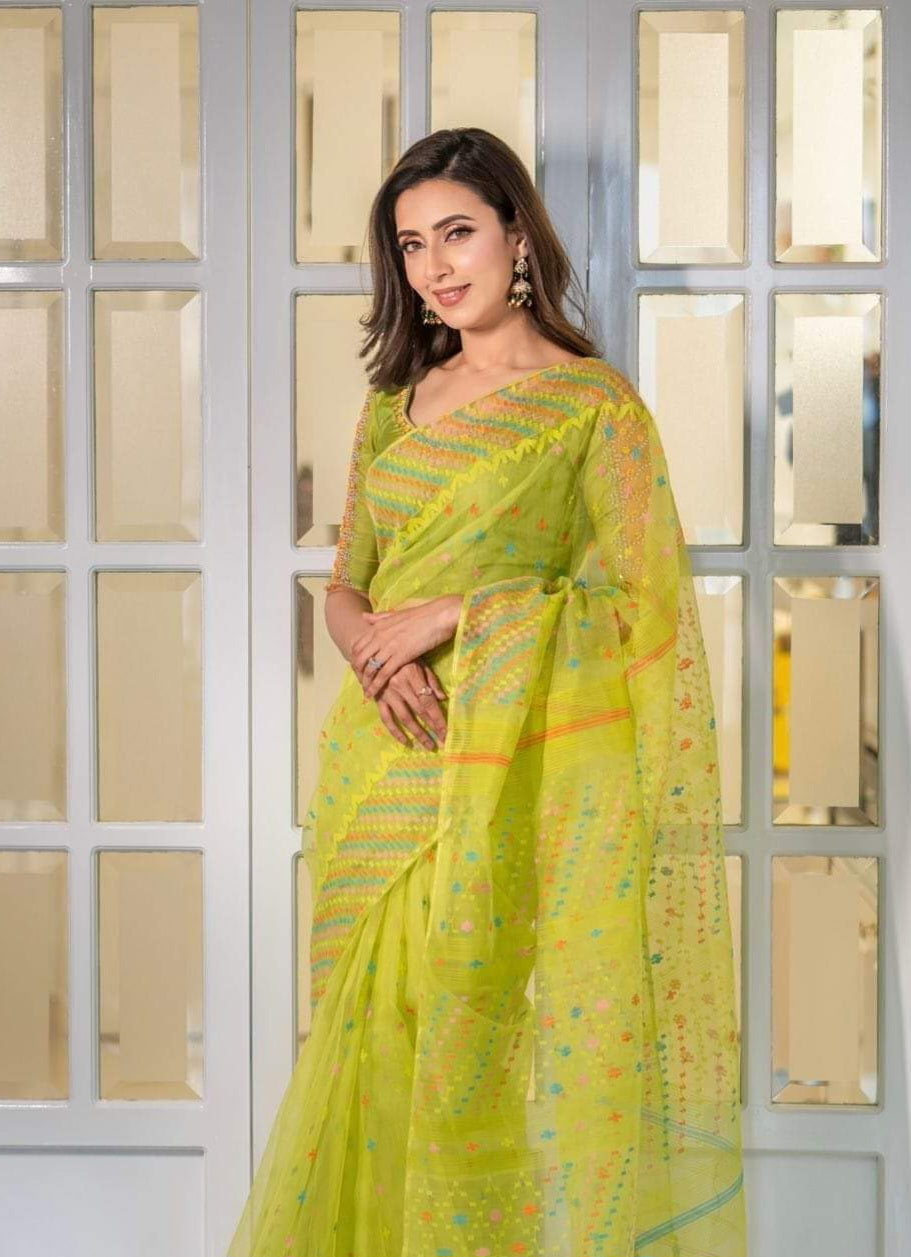 Adina - Luxurious Jamdani Saree